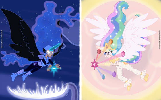 Nightmare Moon against Celestia: The banishment