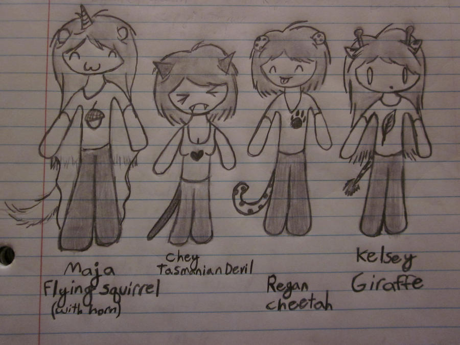 Notebook Art: Chibi Characters by RaziyaTehani on DeviantArt