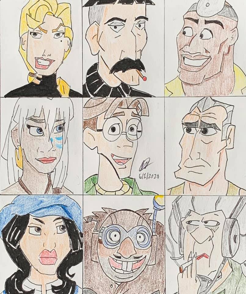 Nine Key Characters - Atlantis: The Lost Empire by RatchetJak94 on ...