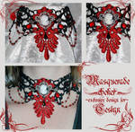 Masquerade choker by redLillith