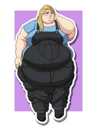 OC: Garmine's outfit: Overalls