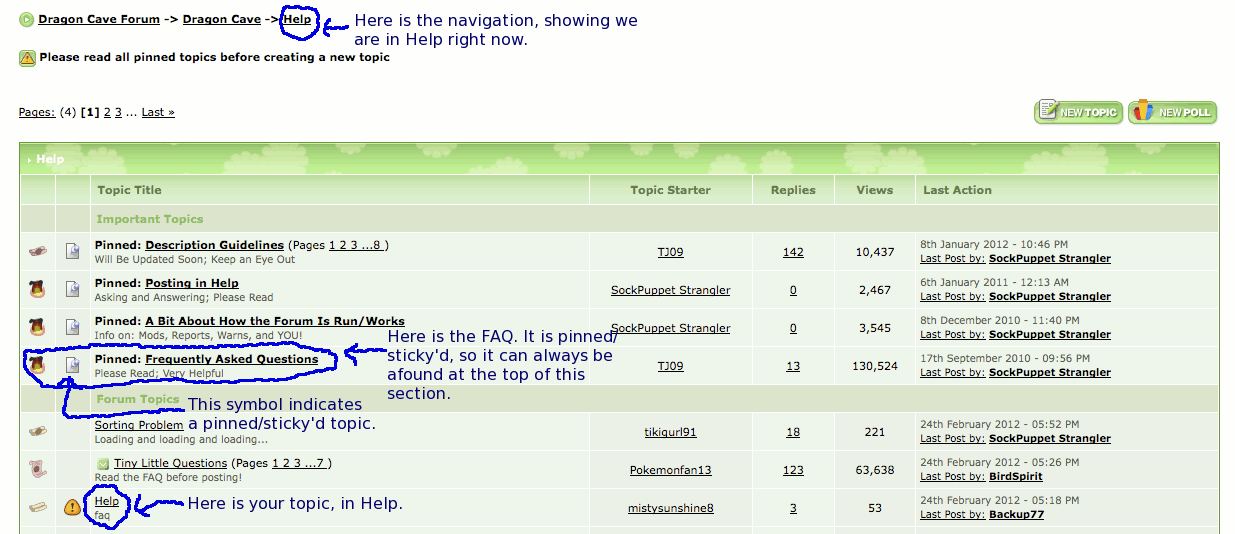 Navigating DC For the FAQ