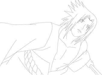 Sasuke Uchiha Lineart