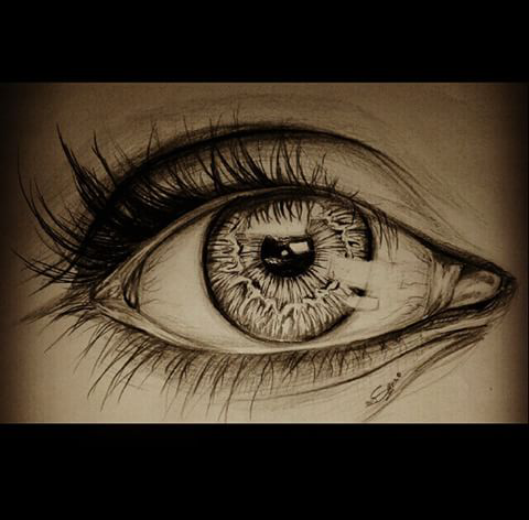 pencil eye sketch