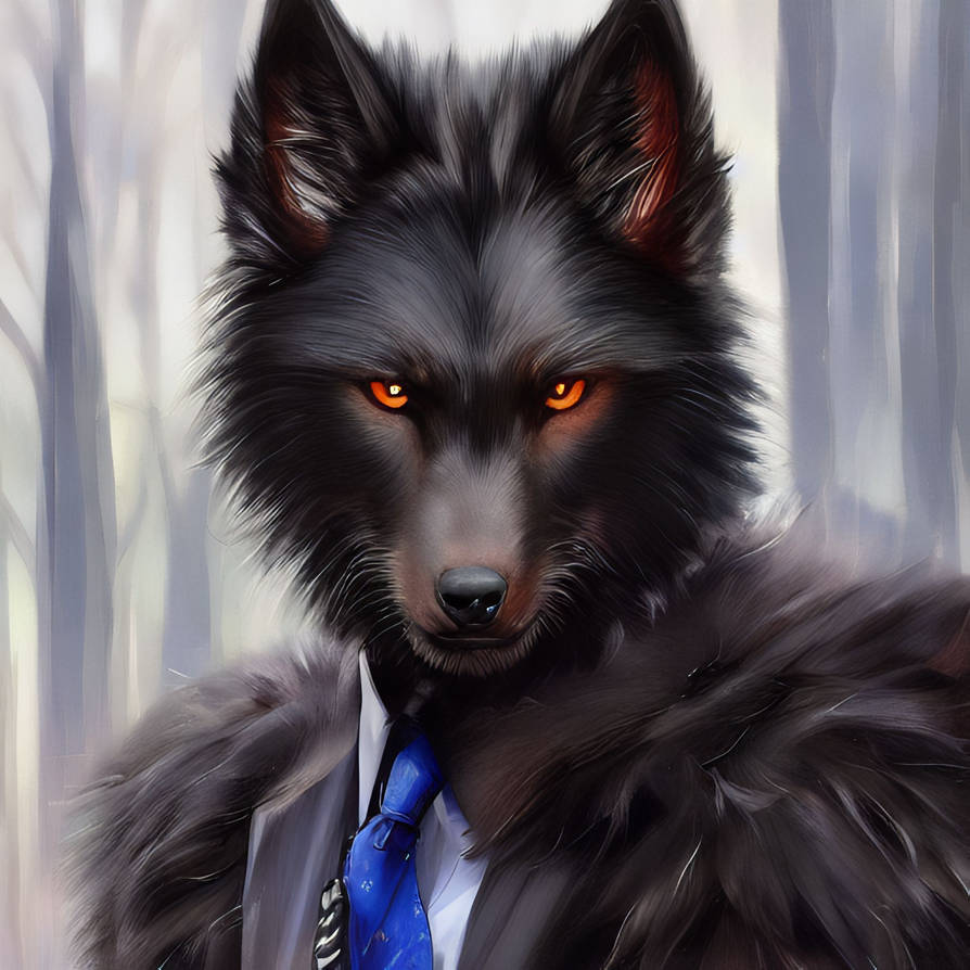 Majestic Werewolf - Black Fur by RCGAI on DeviantArt