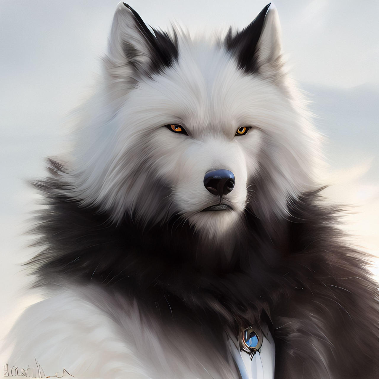 Majestic Werewolf - White Fur by RCGAI on DeviantArt