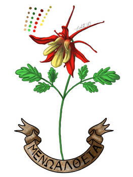 Tattoo: Columbine Flower