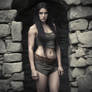 Celtic Warrior 25 year old girl, Stone Ruins, Tall