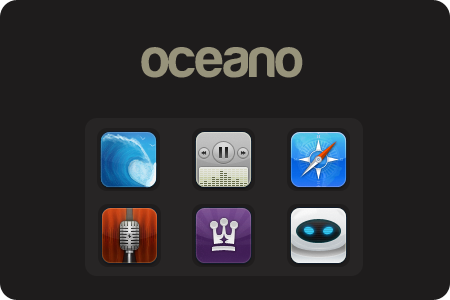 Oceano iPhone theme