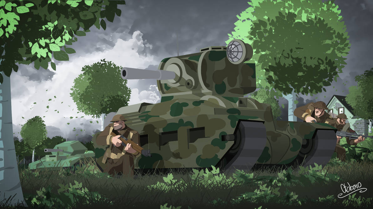 Tank Deviantart British Tank and Infantry Manoeuvres by Otabaro on DeviantArt
