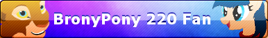 MLP Fan Button BronyPony 220