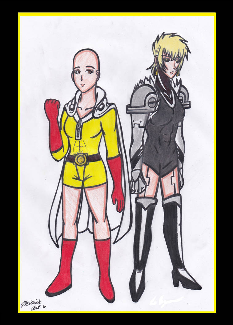 I Want To Punch Woman Manga One Punch Woman and She-Demon Cyborg by Cashopeia on DeviantArt