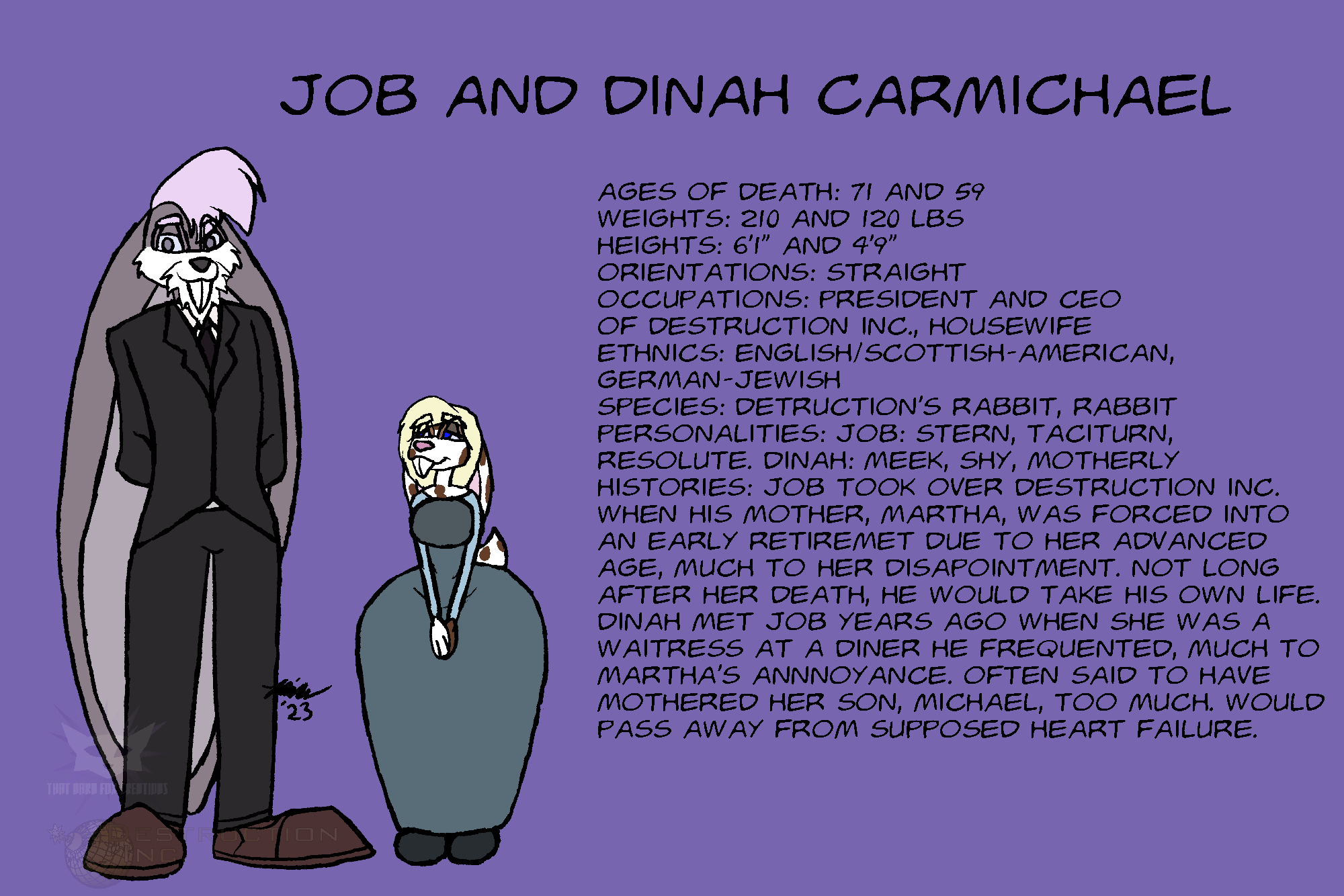 Job and Dinah Bio
