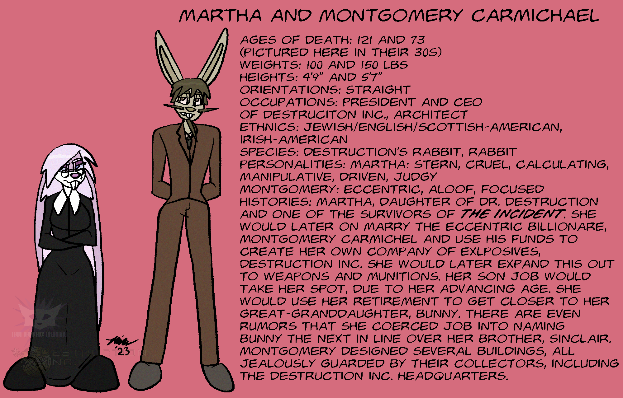 Martha and Montgomery Carmichael Bios