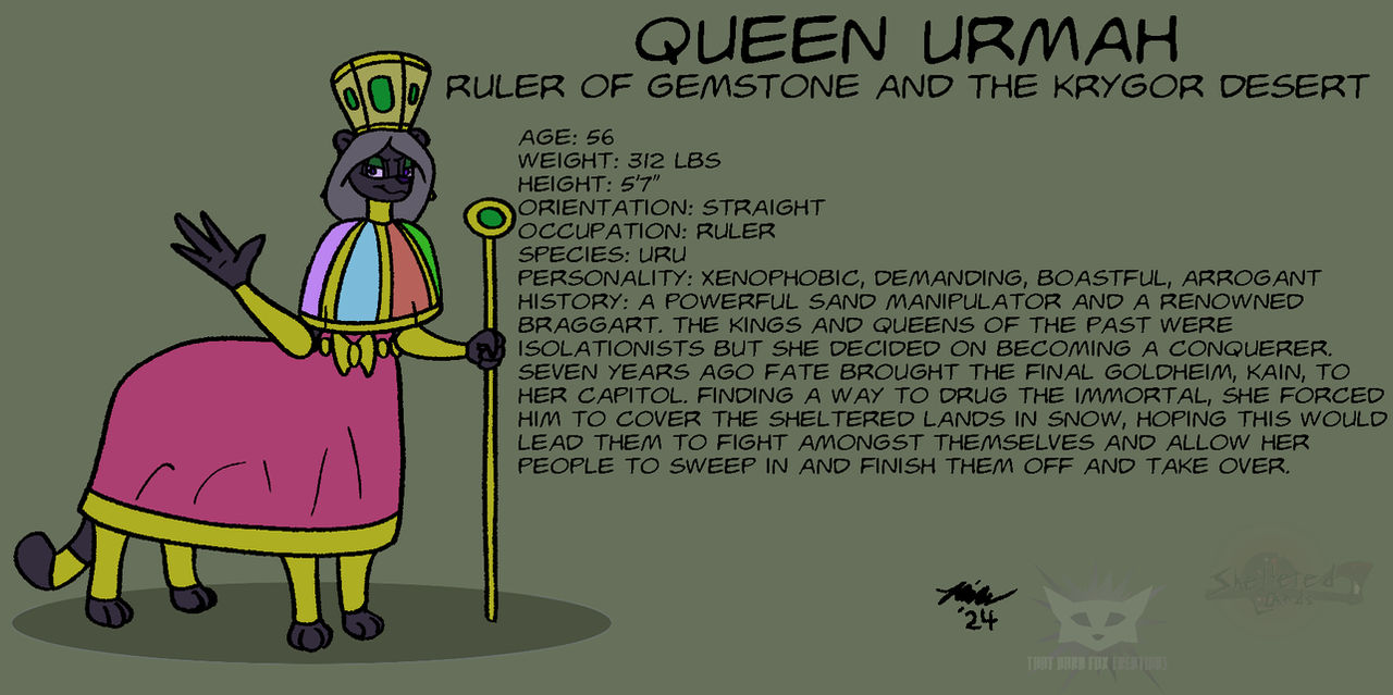 Sheltered Lands: Queen Urmah