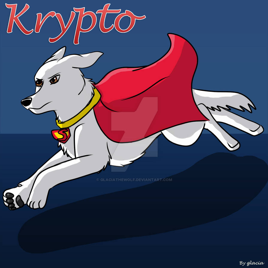 Krypto the superdog by GlaciaTheWolf on DeviantArt