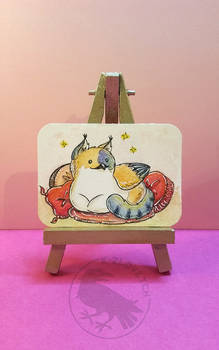 {GIFT} ATC/ACEO - Cute griffcat
