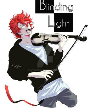 Fearghus and his violin [Blinding Light]