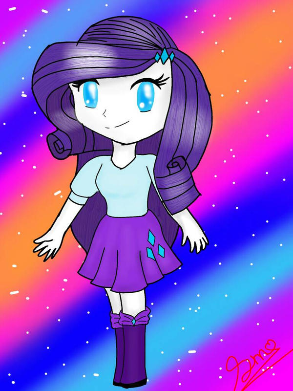 Chibi Rarity by SweetMelodyArts on DeviantArt