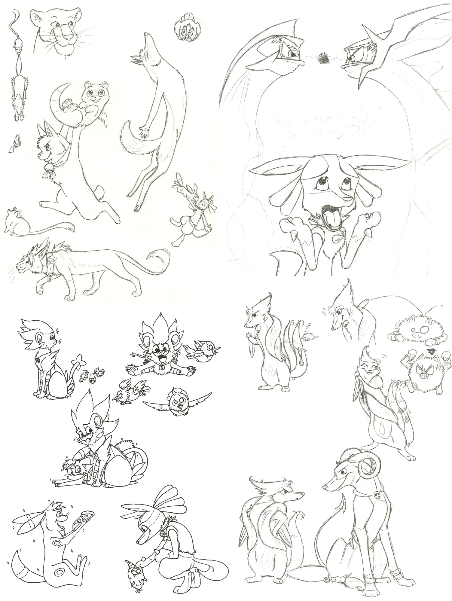 OLD pokemon sketches