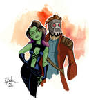 Guardians ala Bruce Timm by KileyBeecher