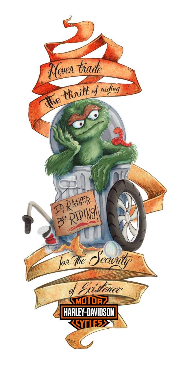 Oscar The Grouch Tattoo by KileyBeecher on DeviantArt