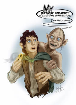 Frodo and Gollum Birthday Wishes