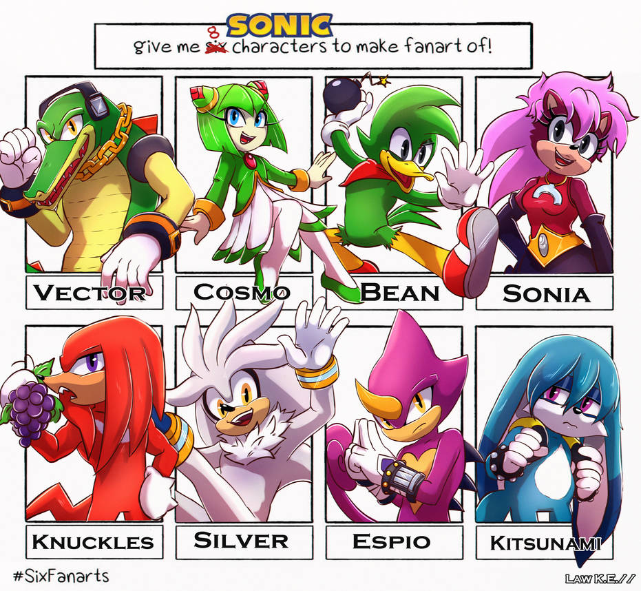 Sonic Characters Deviantart 8 sonic fanart by YouthHybrid on DeviantArt