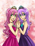 Request: Princess Mari and Princess Kika by nayght-tsuki