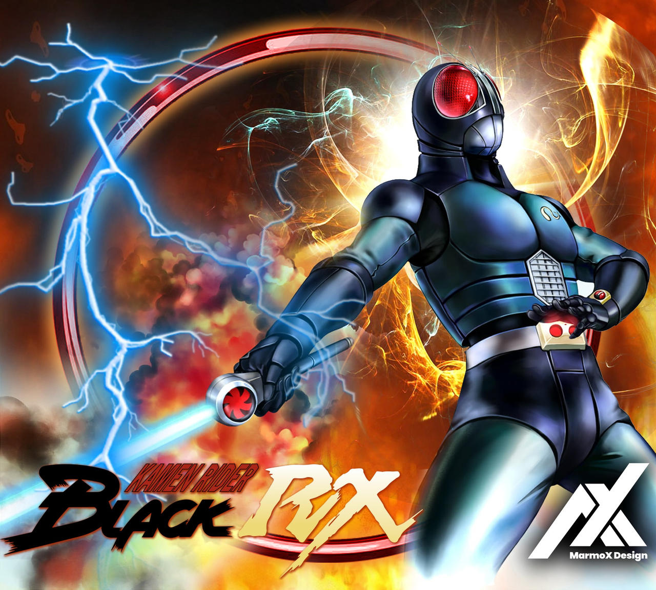 Masked Rider Bllack Rx ARTE EXCLUSIVA TOKUSATSU - KAMEN RIDER BLACK RX by MARMOXDESIGN on ...
