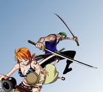 Nami and Zoro (One Piece)