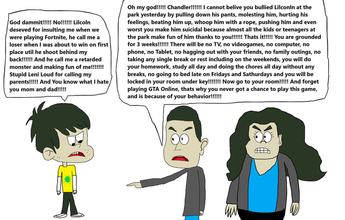 Chandler Gets Grounded by Monmaurizio on DeviantArt