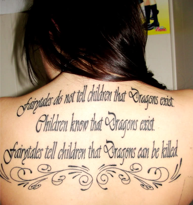 Fairytale Back Tattoo