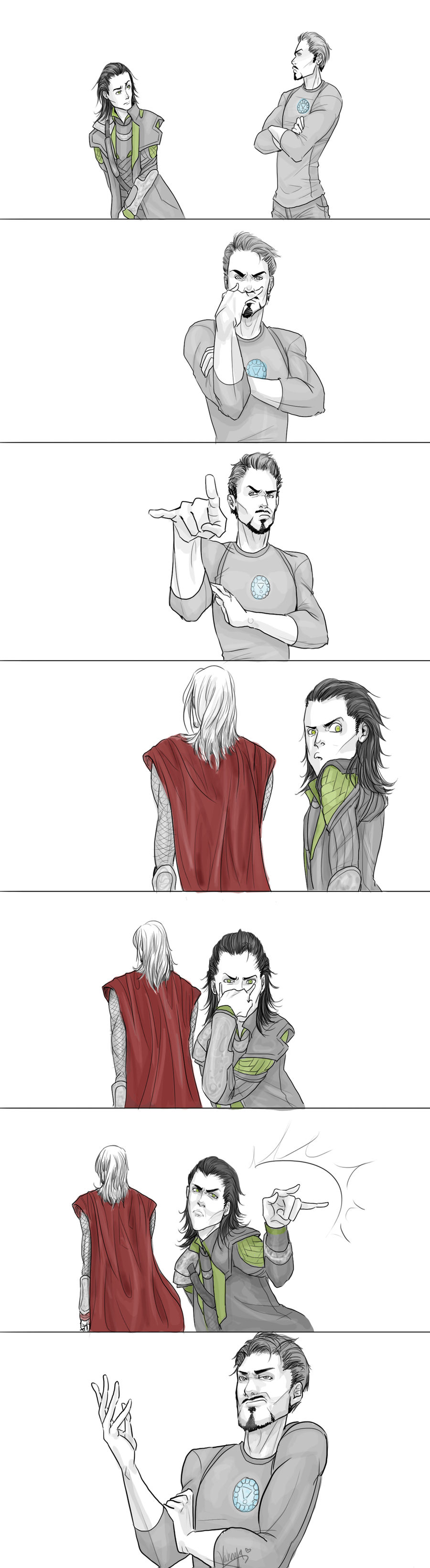 Loki and Tony's Face Off