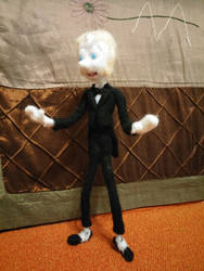 Tuxedo Pearl feltie - Finished!