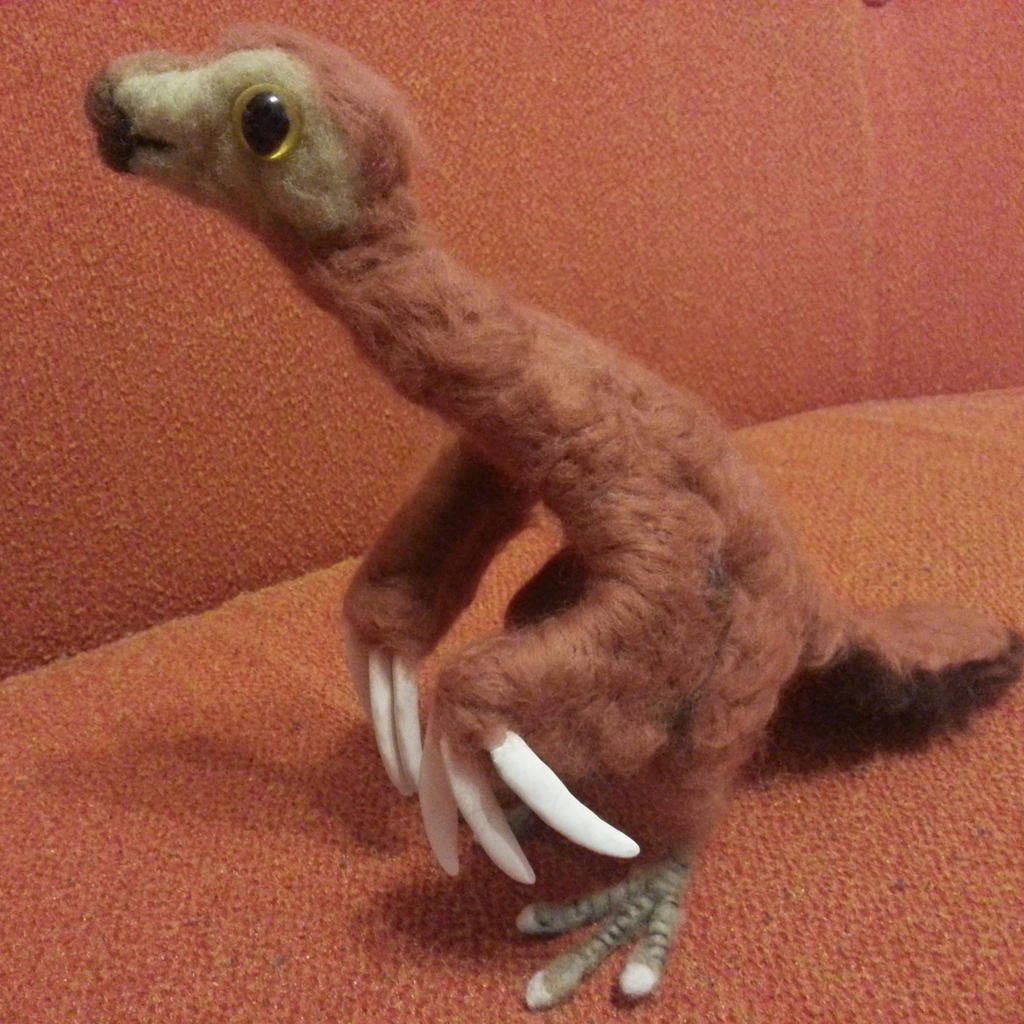 Feathers the baby therizinosaurus