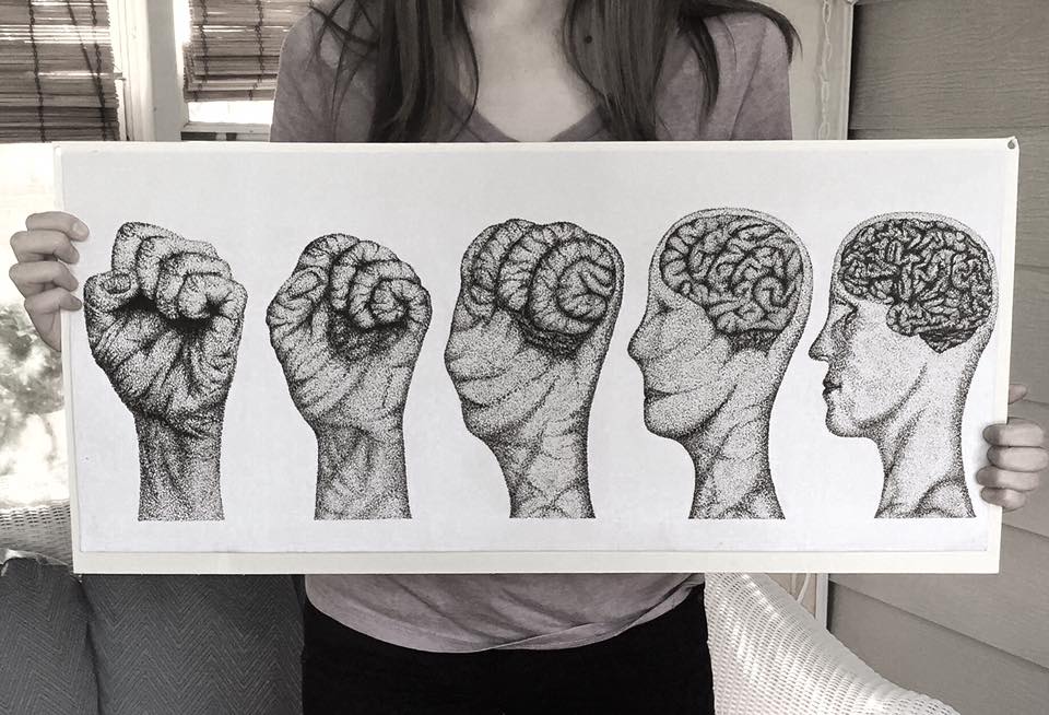 Metamorphosis Drawing - Brawn vs. Brain by sketchability on DeviantArt