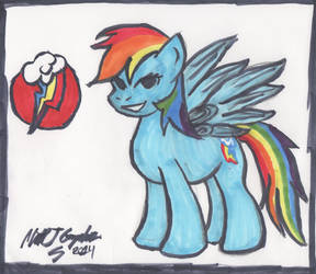 Copic Rainbow Dash