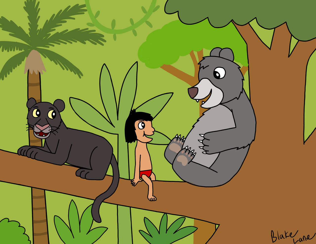 Mowgli Baloo And Bagheera By AnimalBoy2000 On DeviantArt mowgli-baloo-and-bagheera-by-animalboy2000-on-deviantart