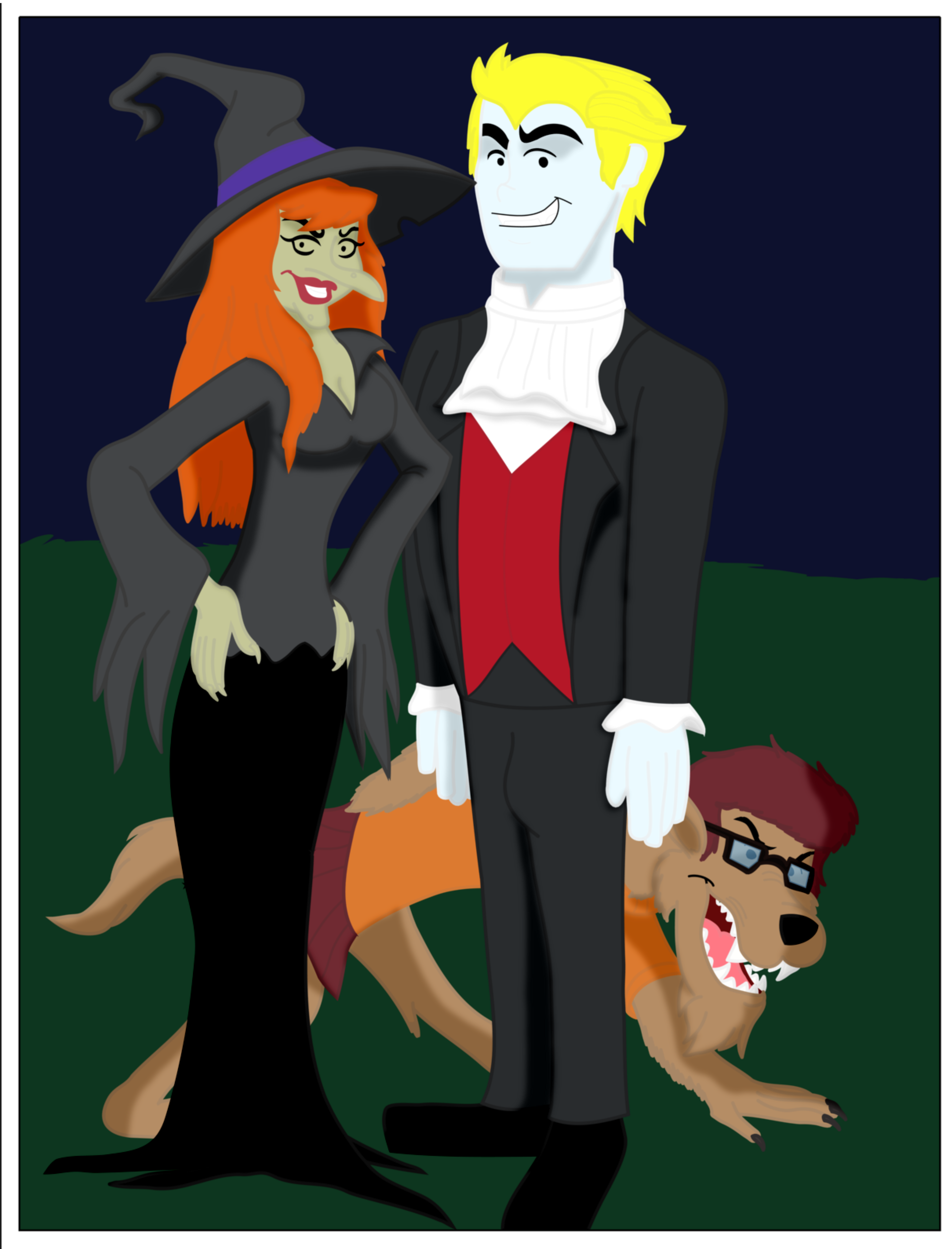 Vampire Ralph Werewolf, Vampire and Witch, Oh My! by RalphandSamm55 on DeviantArt