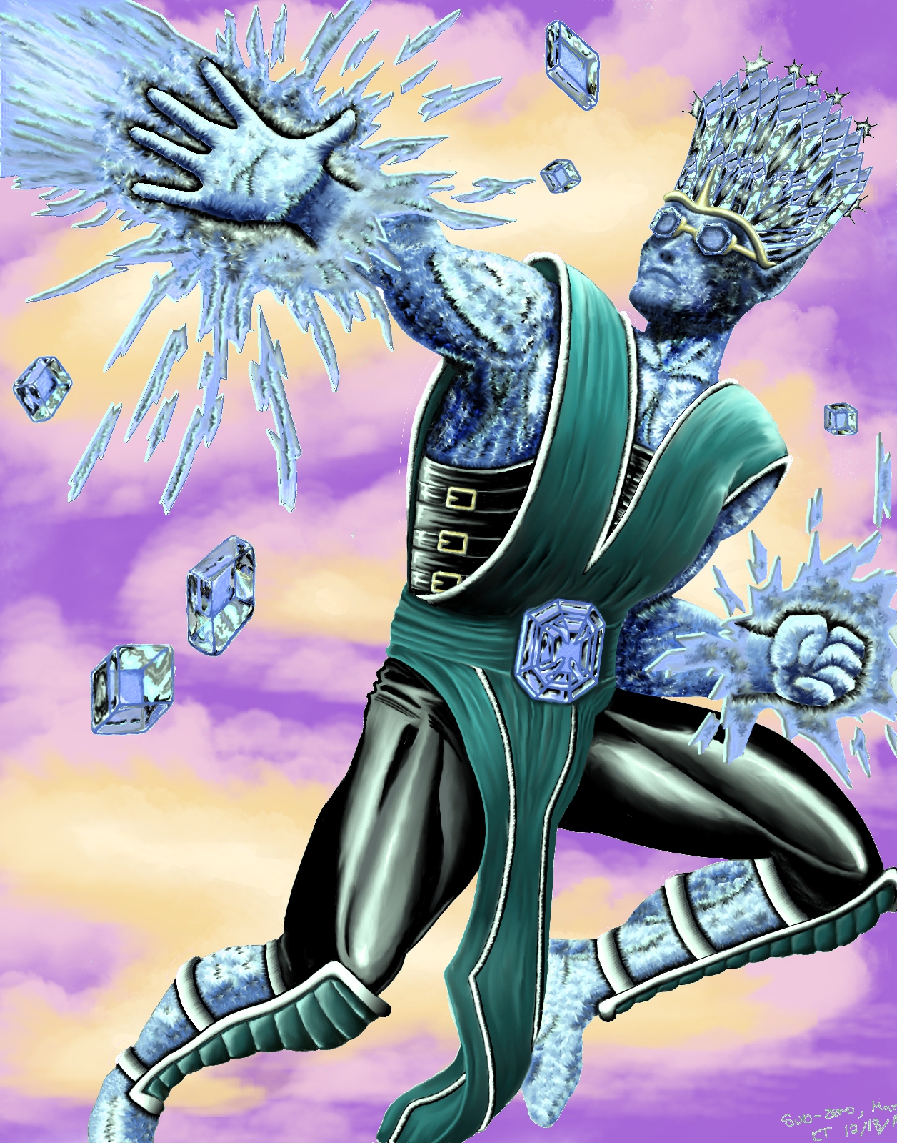 Sub Zero Guy The Sub Zero Man coloured 01 by Henri-1 on DeviantArt