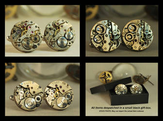 Handcrafted Vintage Steampunk Cufflinks by Henri-1