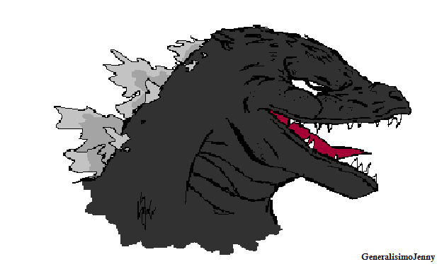 Godzilla... head by Daikaiju-Danielle on DeviantArt