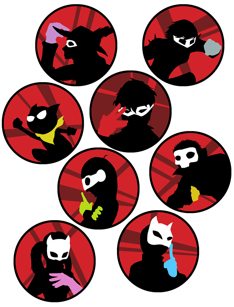 Persona 5 Buttons