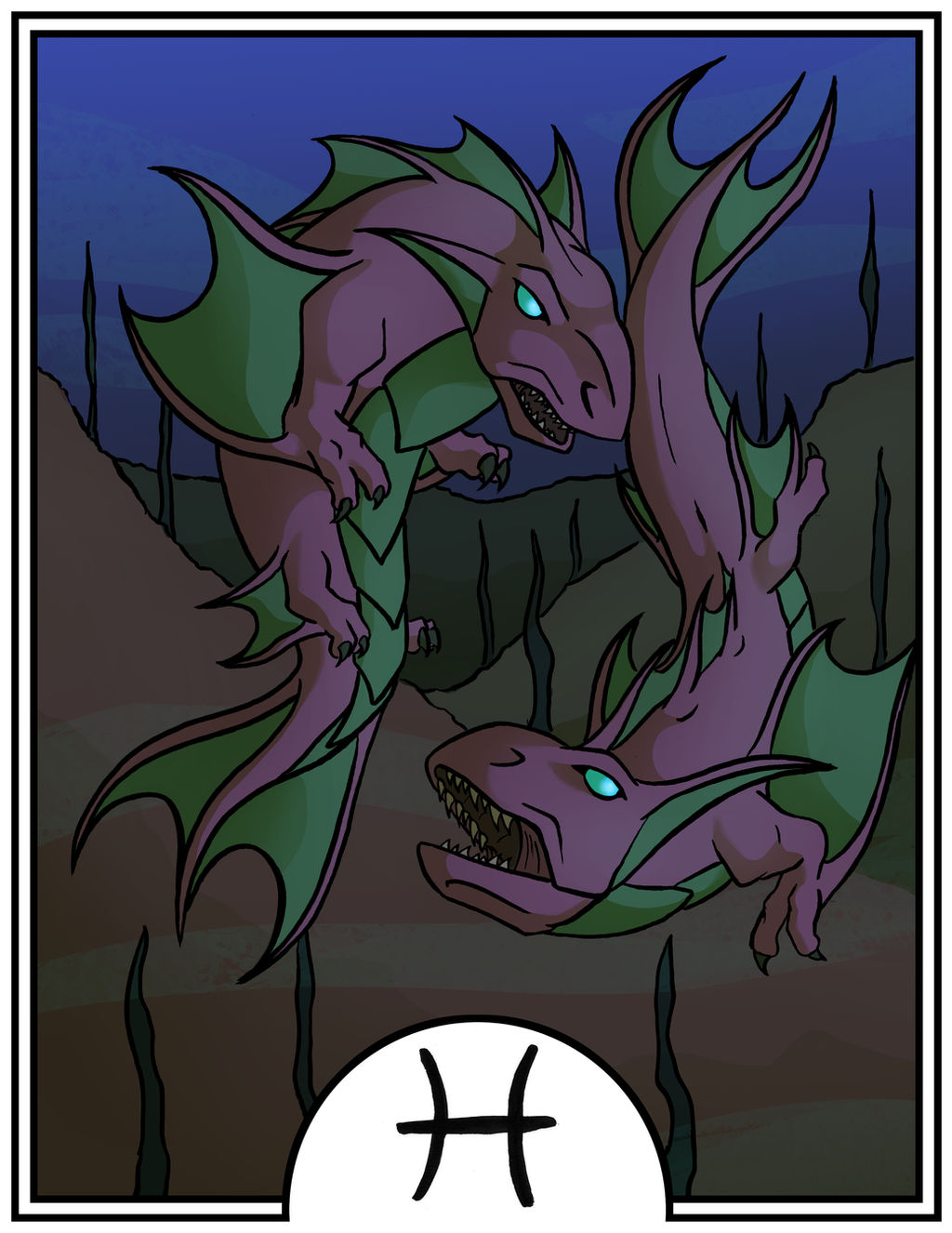 Zodiac Dragons - Pisces by dragonsong12
