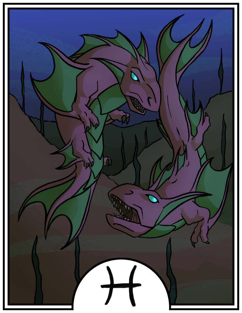 Zodiac Dragons - Pisces by dragonsong12