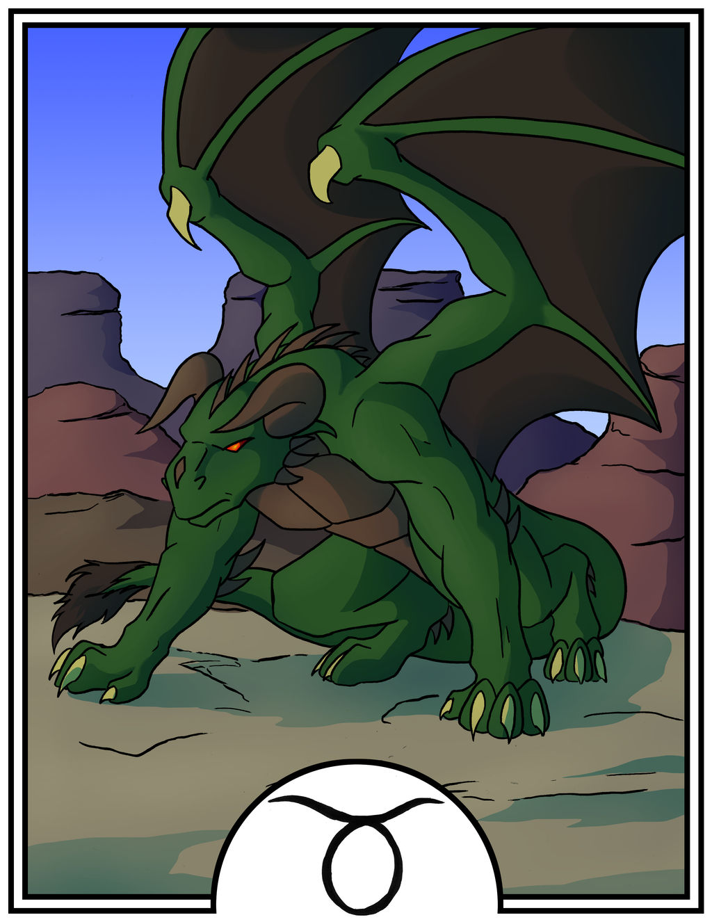 Zodiac Dragons - Taurus by dragonsong12