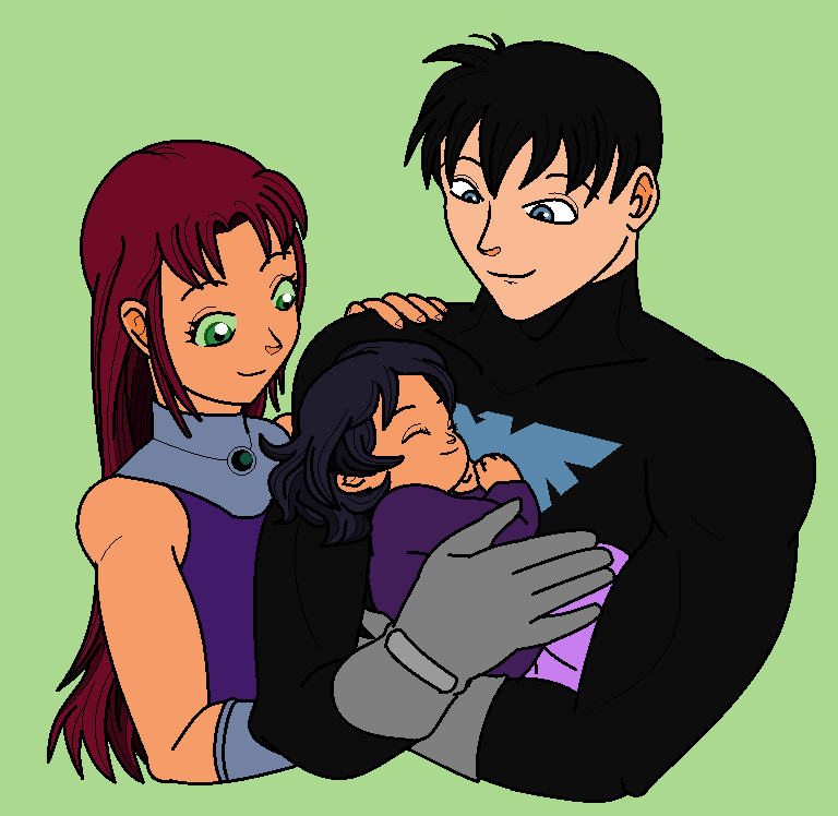 Robin and starfire have a baby fanfiction Robin and starfire have a baby fanfiction