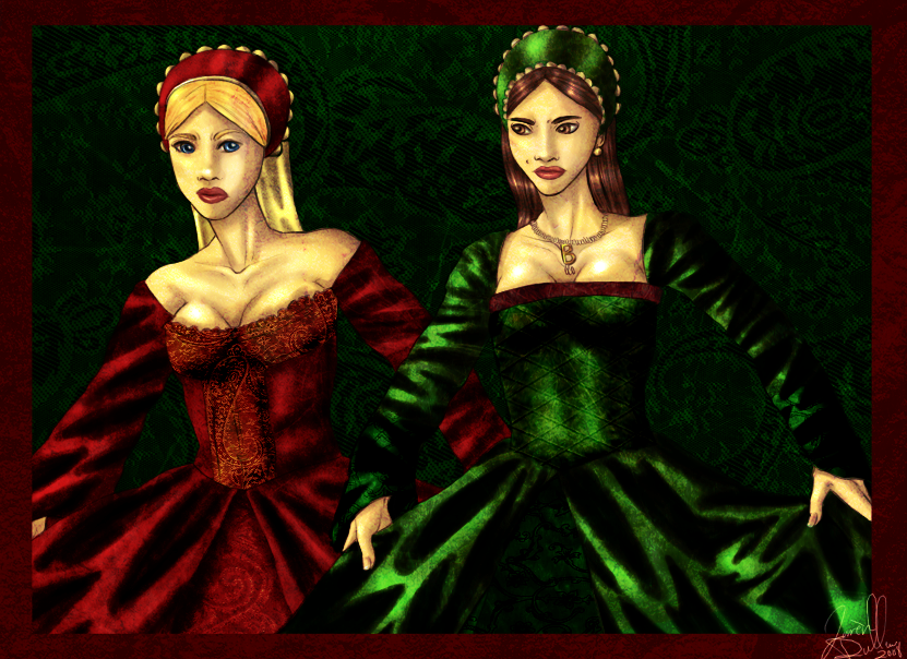 The Boleyn Sisters by lesailes on DeviantArt The Boleyn Sisters by lesailes on DeviantArt