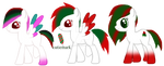 Rainbow Platinum. Christmas treat. mistletoe by theliondemon-kaimra